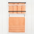 thumbnail image 2 of American Soft Linen Luxury Turkish Hand Towel Set, 100% Cotton 4 Piece Hand Face Towels for Bathroom and Kitchen, Malibu Peach, 2 of 9