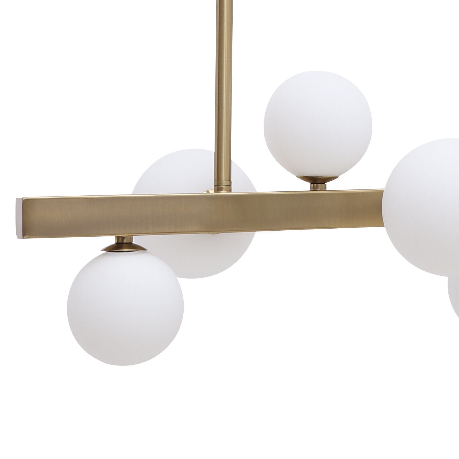 Glass Ball Bubble Chandelier 7-Light LED Pendant Lamp Ceiling Light Fixture Gold