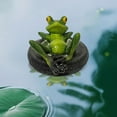 thumbnail image 3 of CARRFA Floating Resin Frog Figurine Pond Decor, Water Floating Frog Ornament, Animal Gardening Gifts for Home Yard Garden Pond Decoration, 3 of 10