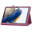 thumbnail image 3 of Para Samsung Galaxy Tab A8 10.5 (2021) Funda De Tableta Con Textura De Litchi Cubierta Protectora De Cuero PU Con Auto Wake/Sleep - Negro, 3 of 5
