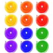 OULII 12pcs Square Juggling Dance Scarves for Kids and Adults (Assorted Color)