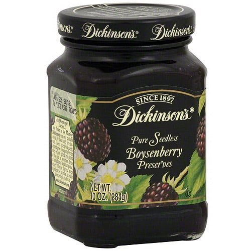 Dickinson's Pure Seedless Boysenberry Preserves, 10 oz (Pack of 6) by Generic
