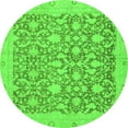 thumbnail image 1 of Ahgly Company Indoor Round Oriental Green Traditional Area Rugs, 8' Round, 1 of 4