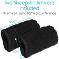 thumbnail image 3 of Wheelchair Armrest Cover Wheelchair Armrest Sleeve 2pcs Wheelchair Armrest Cover Universal Warm Anti Slip Wheelchair Arm Rest Comfort Covers For Chair, 3 of 8
