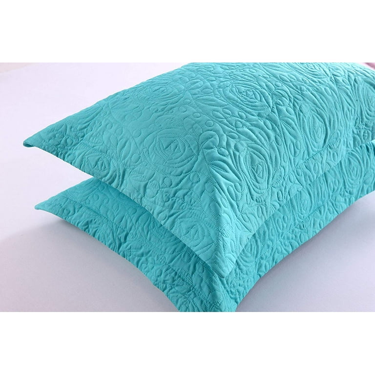 Turquoise euro cheap pillow shams