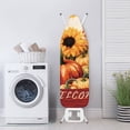 thumbnail image 4 of HELLHERO Ironing Board Protector Cover Lightweight Resists Scorching Elastic Border Hook and Loop Fastener Straps Dustproof Covers Pumpkin Sunflower, 4 of 6