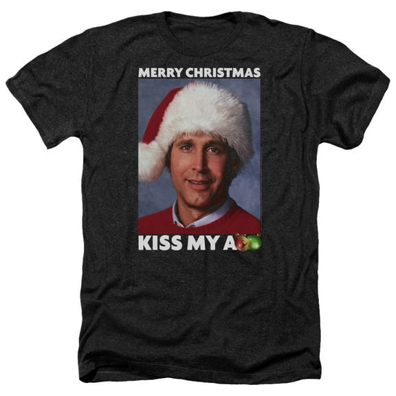 Christmas Vacation - Merry Kiss - Heather Short Sleeve Shirt - X-Large
