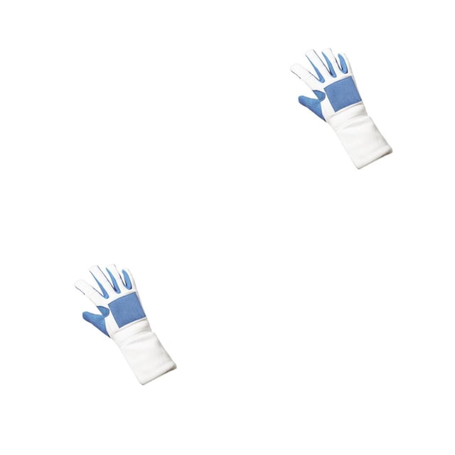 Sonducket Guante de esgrima de goma Protección colorida Niños adultos Unisex Forro de algodón Guantes de entrenamiento flexibles Equipo Derecha METRO 2piezas
