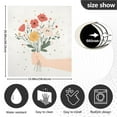 thumbnail image 5 of Yayeee Magnetic Dishwasher Cover for The Front Decoration Home Kitchen Machine Sticker Protector, Gray Cute Flower, 5 of 6