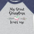 thumbnail image 4 of Inktastic My Great Grandma Loves Me Heart Great Grandchild Boys or Girls Baby Bodysuit, 4 of 5