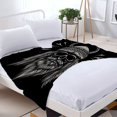 thumbnail image 3 of Durable Soft & Warm Flannel Blanket - Cozy Monochrome Design for Sofa Travel Bed & Chair - Perfect for Comfort, 3 of 7