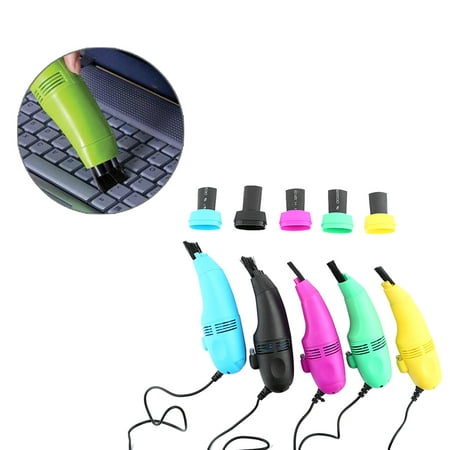 HURRISE 5 Colors Mini USB Keyboard Vacuum Cleaner With Brush Dust Cleaning Kit For PC Laptop Notebook, Keyboard vacuum cleaner, Keyboard Vacuum