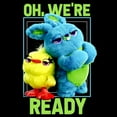 thumbnail image 2 of Toddler's Toy Story 4 Ducky & Bunny Ready Pose Graphic Tee Black 4T, 2 of 3