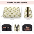 thumbnail image 5 of Easygdp Green Snake Leather Makeup Bag Zipper Pouch Travel Cosmetic Organizer for Women and Girls, Make up Bag with Zipper, 5 of 8