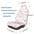 thumbnail image 3 of Balery Cute Poodle Dog Pattern Car Seat Cover - Soft & Breathable Front Premium Covers with Non-Slip Protector Fits Most Automotive, Vans, SUVs, Trucks - 1 Unit, 3 of 5