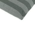 thumbnail image 4 of Jordan Manufacturing 72" x 22" Conway Smoke Grey Stripe Rectangular Outdoor Chaise Lounge Cushion with Ties and Hanger Loop, 4 of 12