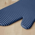 thumbnail image 4 of KitchenAid Ribbed Soft Silicone Oven Mitt Set, Blue Willow 2 Count, 4 of 6