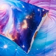 thumbnail image 4 of Btargot 3 Piece Galaxy Space Boy Twin Comforter Set Reversible Planet Abstract Style Kid Bedding Set, 4 of 10