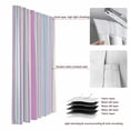 thumbnail image 6 of Colorful Striped Blackout Curtains for Bedroom/Living Room, Pinch Pleated Black Out Curtains, Pink Blue Yellow Abstract Vertical Lines Room Darkening Window Drapes with Hooks 2 Panels, 59"x70", 6 of 8
