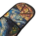 thumbnail image 4 of Yayeee Double Oven Mitt Kitchen Heat Resistant Baking 35" x7" Quilted Glove, Starry Pizza, 4 of 6