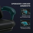 thumbnail image 5 of GTRACING Gaming Chair with Footrest Ergonomic Reclining Office Chair Swivel Rocker, Black, 5 of 8