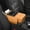 Orange, variant on Car Armrest Cushion Cup Holder, Ergonomic Elbow Support, Raised Leather Pad, Extra Side Storage Pockets, Dual Cup Stand, Elastic Straps