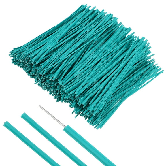 unbranded  1000 Pcs Wire Tie Cables Electrical Ties Plants Twist Green
