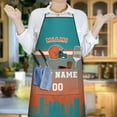 thumbnail image 4 of MIAMI Custom Aprons for Men Women, Personalized Football Style Apron with Name and Number, Customized Apron with Pockets Gift, 4 of 6