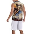 thumbnail image 2 of Honeii Eagle With USA Flags print basktball shirt for men and women, Unisex basketball jersey for Theme party-XX-Large, 2 of 6