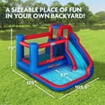 thumbnail image 5 of Sunny & Fun Bounce-A-Round Child Inflatable Water Slide Park with Bounce House for Outside - Blue, 5 of 7