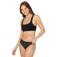 thumbnail image 5 of fresh collection by Fruit of the Loom Women's Cotton Tank Bralette and Thong Set, 5 of 8