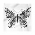thumbnail image 1 of Butterfly Decorative Napkins Set of 4, Abstract Insect Graphic with Leafy Wings in Monochromatic Design Print, Silky Satin Fabric for Brunch Dinner Party, 18", Grey and Pale Grey, by Ambesonne, 1 of 2