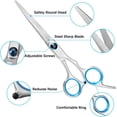 thumbnail image 4 of Hairdressing Scissors Kit, Stainless Steel Hair Cutting Tools, Ergonomically Designed For Optimal Control, Precision Blades, Includes Thinning Scissors & Styling Accessories For Professional Results, 4 of 8