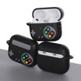 thumbnail image 2 of Funda de silicona con dibujos animados 3D para AirPods Pro 2, estuche de auriculares con bolígrafo de limpieza y gancho, consola de juegos retro creativa, 2 of 5