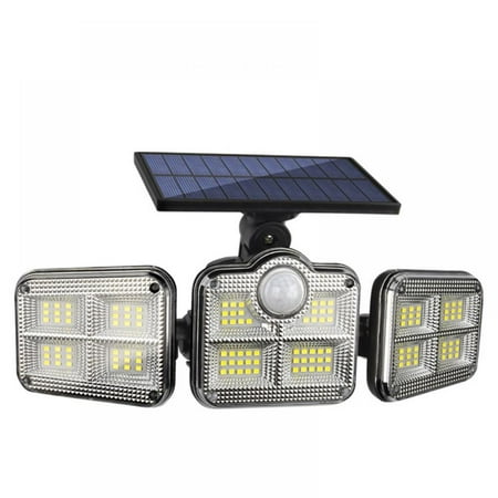 

Solar Lights Outdoor Motion Sensor - New Upgrade Rotatable 122 LEDs Solar Powered Security Light IP67 Waterproof Led Outdoor Lights Super Bright Solar Wireless Wall Light with 3 Modes
