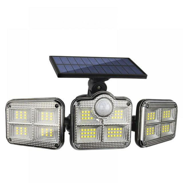 Upgrated Solar Lights Outdoor Super Bright 122 LEDs 600lm-LED Solar Motion Sensor Lights Outdoor-for Wall,Post,Pathway Garden,Light Area up to 780ft²