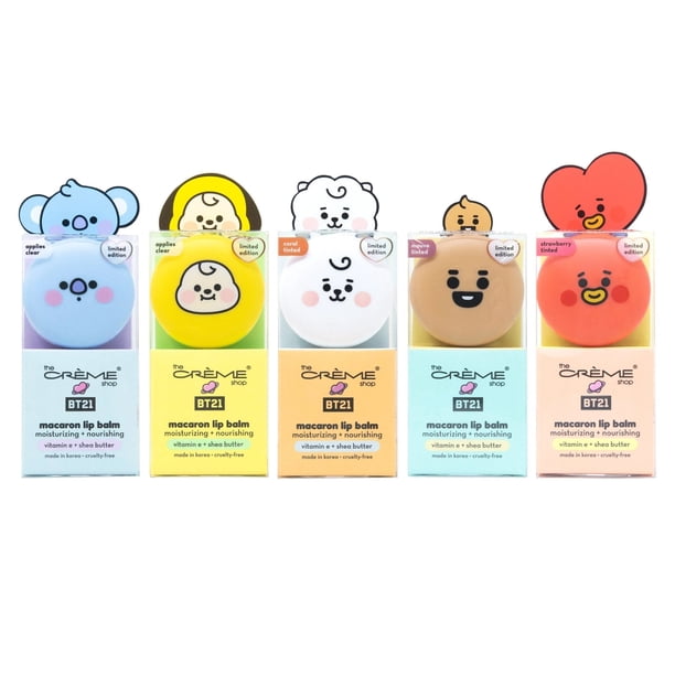 The Crème Shop × BT21 THE CREME SHOP x BT21 BABY Macaron Lip Balm - 6 Type for Choose