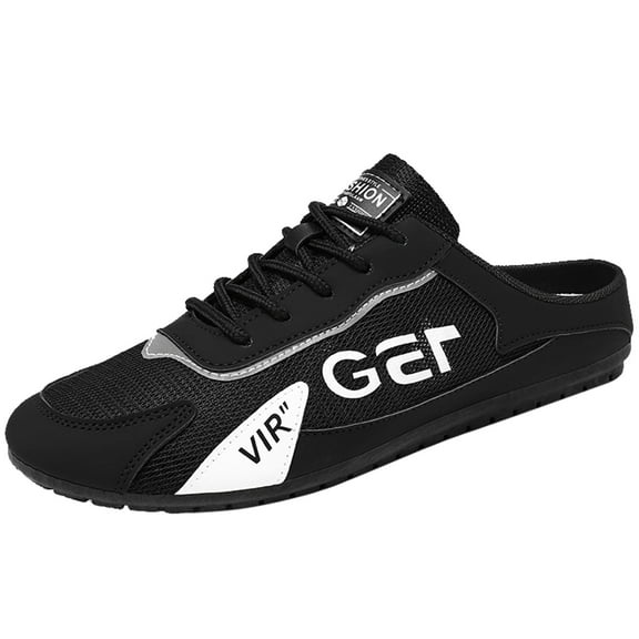 KELINFONG Men's Slip on Mules Clogs Light Open Back Sneaker Comfort Walking Shoes Slippers