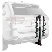 Allen Sports Locking 4-Bicycle Hitch Rack, Fits 2 Receiver Hitch, 140 lbs. Capacity, Black