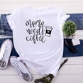 thumbnail image 2 of Landzoo Women'S Shirt Letter Print Short Sleeve Crew Neck Tees Summer Breathable Women T-Shirt Size L White, 2 of 3