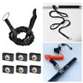thumbnail image 1 of Tuerca de riel Cola para kayak canoa tornillo para barco cordón elástico de 47 pulgadas para Correa de paleta Negro, 1 of 8