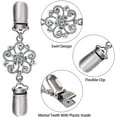 thumbnail image 4 of 6PCS Fit Dress Cinch Clips Set, Scarf Clip, Retro Cardigan Collar Clips, Shirt clip, Dresss Clips Back Cinch, Shawl Clip Sweater Clips, Coat Chain Clips for Women Antique Flowers, 4 of 7