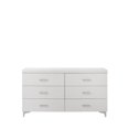 thumbnail image 2 of ACME Casilda 6-Drawer Wooden Frame Dresser in White, 2 of 4