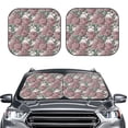 thumbnail image 2 of Zufioo Rose Flowers Print Folding Car Windshield Sun Visor, Anti-ultraviolet Sun Visor, Suitable for Trucks, Vans Car Accessories-Small, 2 of 6