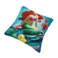 Throw Pillow Covers 24"x24" Inch, The Little Mermaid Decorative Pillow