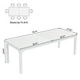thumbnail image 4 of Spaco Versatile Conference Table, 25mm MDF, Metal Frame, 78.74"W, Office/Dining, 4 of 4