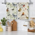 thumbnail image 5 of Kitchen Towels Decorative Set Cute Birds Tea Towels Set of 2 Cotton Soft Absorbent Hand Towels Bird Lover Gifts Spring Summer Home Decorations 16x24 Inch, 5 of 5