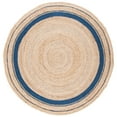 thumbnail image 4 of SAFAVIEH Natural Fiber Ariana Bordered Area Rug, Navy/Natural, 6' x 6' Square, 4 of 8