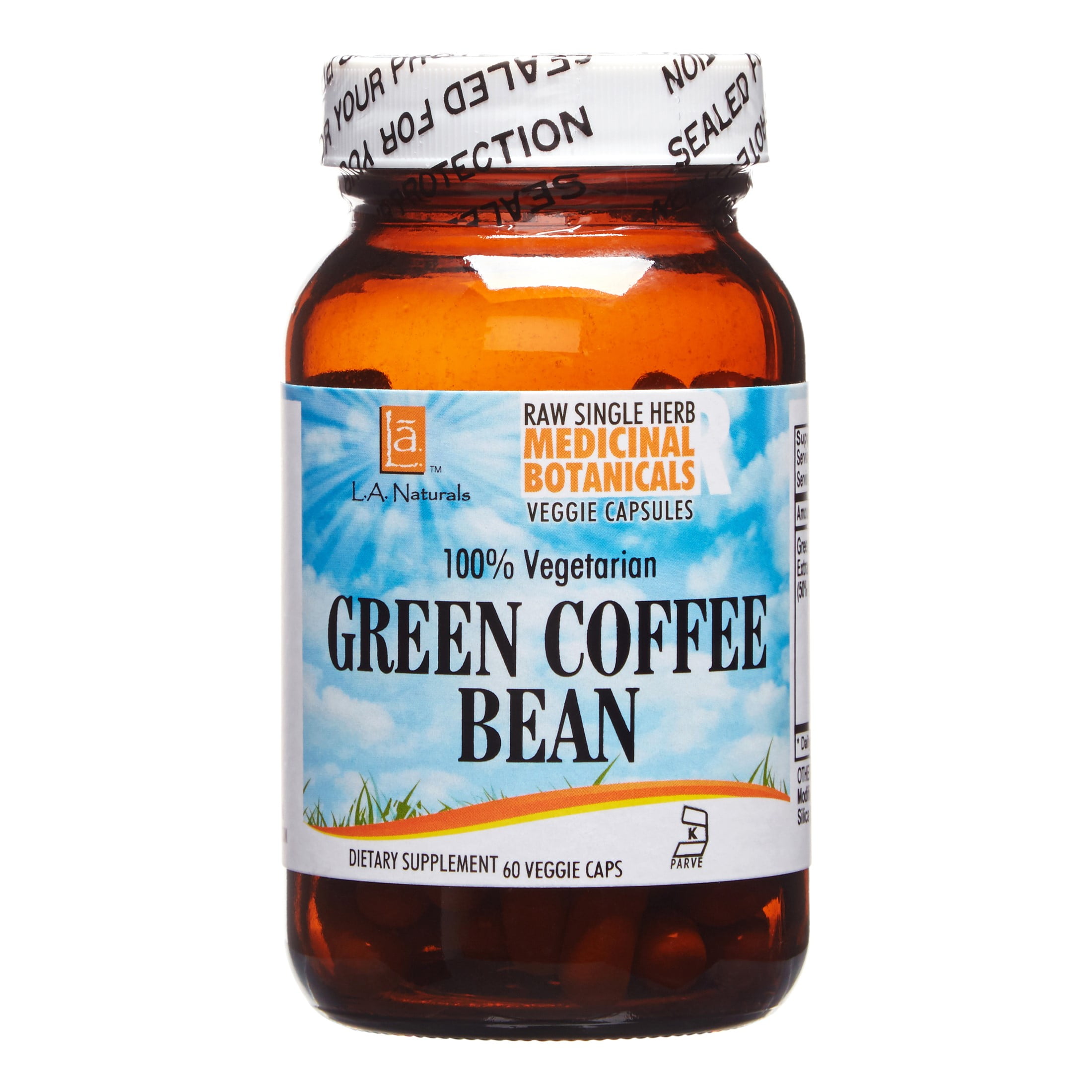 L A Naturals Green Coffee Bean, 60 Ct