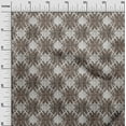 thumbnail image 3 of oneOone Viscose Jersey Brown Fabric Geometric Fabric For Sewing Printed Craft Fabric By The Yard 60 Inch Wide, 3 of 4